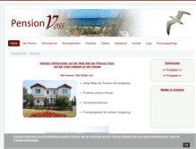 Tablet Screenshot of pensionvoss.de